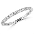 thumbnail image 1 of Majesty Diamonds  0.2 CTW Round Cut Classic Diamond Wedding Anniversary Band Ring in 14K Rose Gold - Size 8, 1 of 1