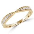 thumbnail image 1 of Majesty Diamonds  0.25 CTW Round Diamond Accent Wedding Anniversary Band Ring in 18K Yellow Gold - Size 8, 1 of 1