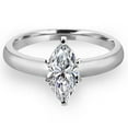 thumbnail image 1 of Majesty Diamonds MD190478-3.5 0.5 CT Marquise Diamond 6-Prong Solitaire Engagement Ring in 14K White Gold - Size 3.5, 1 of 1