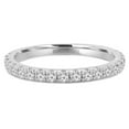 thumbnail image 1 of Majesty Diamonds MD230297-8.5 0.6 CTW Round Diamond 0.75 Way Semi-Eternity Anniversary Wedding Band Ring in 14K White Gold - Size 8.5, 1 of 1