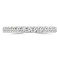 thumbnail image 1 of Majesty Diamonds MD190190-5.25 0.67 CTW Round Diamond Semi-Eternity Wedding Band Ring in 14K White Gold - Size 5.25, 1 of 1