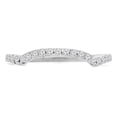 thumbnail image 1 of Majesty Diamonds MD190245-9 0.25 CTW Round Diamond Semi-Eternity Wedding Band Ring in 14K White Gold - Size 9, 1 of 1