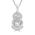 thumbnail image 1 of Majesty Diamonds MD190303 0.25 CTW Round Diamond Budai Fancy Pendant Necklace in 18K White Gold, 1 of 1