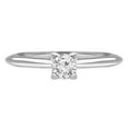 thumbnail image 1 of Majesty Diamonds MD190451-7.75 0.4 CT Round Diamond Solitaire Engagement Ring in 14K White Gold - Size 7.75, 1 of 1
