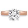 thumbnail image 1 of Majesty Diamonds MD190453-3.25 0.38 CT Round Diamond Solitaire Engagement Ring in 14K Rose Gold - Size 3.25, 1 of 1