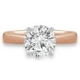 thumbnail image 1 of Majesty Diamonds MD190454-7 0.4 CT Round Diamond Solitaire Engagement Ring in 14K Rose Gold - Size 7, 1 of 1