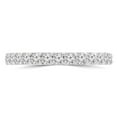 thumbnail image 1 of Majesty Diamonds MD190554-9 0.4 CTW Round Diamond Semi-Eternity Wedding Band Ring in 14K White Gold - Size 9, 1 of 1