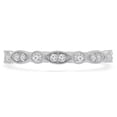 thumbnail image 1 of Majesty Diamonds MD190556-8 0.2 CTW Round Diamond Vintage Semi-Eternity Wedding Band Ring in 14K White Gold - Size 8, 1 of 1