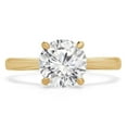 thumbnail image 1 of Majesty Diamonds MD210088-3 1 CT Round Diamond 4-Prong Solitaire Engagement Ring in 14K Yellow Gold - Size 3, 1 of 1