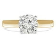 thumbnail image 1 of Majesty Diamonds MD210125-9 1.13 CT Round Diamond Cathedral Solitaire Engagement Ring in 14K Yellow Gold - Size 9, 1 of 1