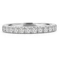 thumbnail image 1 of Majesty Diamonds MD210134-3 0.33 CTW Round Diamond Semi-Eternity Wedding Band Ring in 14K White Gold - Size 3, 1 of 1