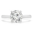 thumbnail image 1 of Majesty Diamonds MD210162-6.5 1 CT Round Diamond Cathedral Solitaire Engagement Ring in 14K White Gold - Size 6.5, 1 of 1