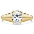 thumbnail image 1 of Majesty Diamonds MD210237-3 1.1 CT Oval Diamond Solitaire Engagement Ring in 14K Yellow Gold - Size 3, 1 of 1
