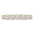 thumbnail image 1 of Majesty Diamonds MD210281-9 1.4 CTW Round Diamond Five-Stone Engagement Ring with Accents in 14K Yellow Gold - Size 9, 1 of 1