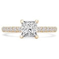 thumbnail image 1 of Majesty Diamonds MD210304-P 1.33 CTW Princess Diamond Solitaire Engagement Ring with Accents in 14K Yellow Gold, 1 of 1