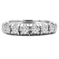 thumbnail image 1 of Majesty Diamonds MD210319-5 3.33 CTW Round Diamond Full-Eternity Anniversary Wedding Band Ring in 18K White Gold - Size 5, 1 of 1