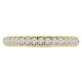thumbnail image 1 of Majesty Diamonds MD230290-7 0.4 CTW Round Diamond 0.75 Way Semi-Eternity Anniversary Wedding Band Ring in 14K Yellow Gold - Size 7, 1 of 1