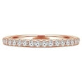 thumbnail image 1 of Majesty Diamonds MD230308-5.5 0.2 CTW Round Diamond Semi-Eternity Anniversary Wedding Band Ring in 14K Rose Gold - Size 5.5, 1 of 1