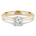 thumbnail image 1 of Majesty Diamonds MD240051-8.5 0.33 CT Round Diamond 4-Prong Solitaire Engagement Ring in 14K Yellow Gold - Size 8.5, 1 of 1