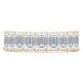 thumbnail image 1 of Majesty Diamonds MD240317 6.4 CTW Emerald Lab Created Diamond Full Eternity Anniversary Wedding Band Ring in 14K Yellow Gold - Size 6.5, 1 of 1