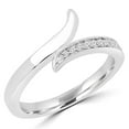 thumbnail image 1 of Majesty Diamonds MDR170071-9 0.13 CTW Round Diamond Eternity Wedding Band Ring in 14K White Gold - Size 9, 1 of 1