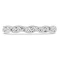 thumbnail image 1 of Majesty Diamonds MDR210134-5.5 0.2 CTW Round Diamond Vintage Twisted Semi-Eternity Ring in 14K White Gold - Size 5.5, 1 of 1