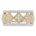 thumbnail image 1 of Majesty Diamonds MDR210140-5.5 1 CTW Round Diamond Cocktail Ring in 14K Two-Tone Gold - Size 5.5, 1 of 1