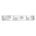 thumbnail image 1 of Majesty Diamonds MDR210146-3.5 0.1 CTW Round Diamond Polka Dot Insert Semi-Eternity Wedding Band Ring in 18K White Gold - Size 3.5, 1 of 1