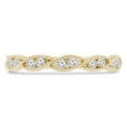 thumbnail image 1 of Majesty Diamonds MDR210150-5.5 0.2 CTW Round Diamond Vintage Semi-Eternity Wedding Band Ring in 14K Yellow Gold - Size 5.5, 1 of 1