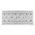 thumbnail image 1 of Majesty Diamonds MDR210169-8.5 1 CTW Round Diamond Vintage Cocktail Ring in 14K White Gold - Size 8.5, 1 of 1