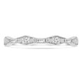 thumbnail image 1 of Majesty Diamonds MDR220207-6.5 0.25 CTW Baguette Diamond Vintage Semi-Eternity Anniversary Wedding Band Ring in 14K White Gold - Size 6.5, 1 of 1
