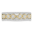 thumbnail image 1 of Majesty Diamonds MDR220224-8.5 0.67 CTW Round Diamond Vintage Infinity Semi-Eternity Anniversary Wedding Band Ring in 14K Two-Tone Gold - Size 8.5, 1 of 1