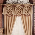 thumbnail image 1 of Majesty Golden Honey Bedding Window Treatment Valance Regent 3 Swag 54 x 20, 1 of 1