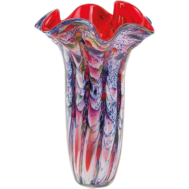 17 Multicolor Glass Art Napkin Vase 17 Multicolor Glass Art Napkin Vase
