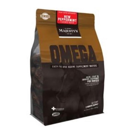 Majestys Omega Peppermint Wafers - 60 count