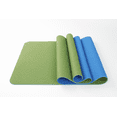 thumbnail image 1 of Maji Sports 2-Tone TPE Premium Yoga Mat - Green/Dark Blue, 1 of 2