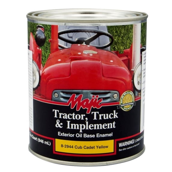 Majic 8-2944-2 Tractor Truck & Implement Enamel Paint Cub Cadet Yellow, 1 qt.