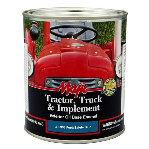 Majic 8-2968-2 Tractor Truck & Implement Enamel Paint Ford/Safety Blue 1 qt.