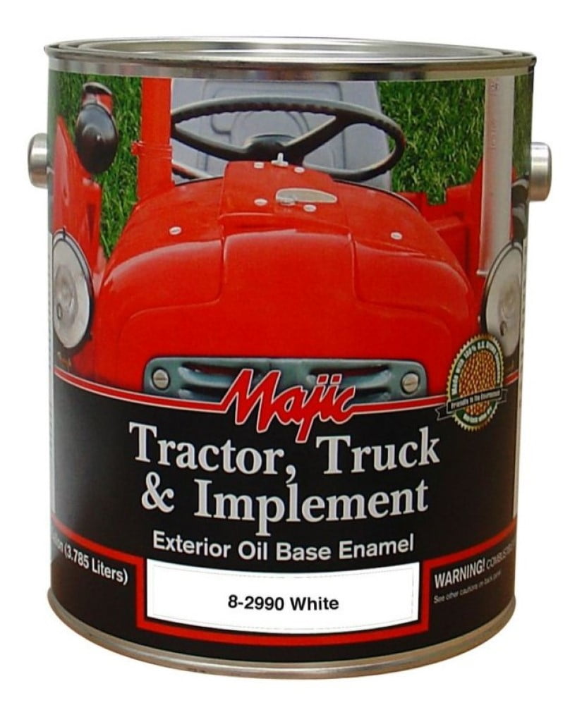 Majic 829901 Tractor Truck & Implement Enamel Paint White 1 gal