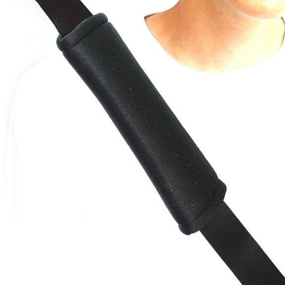 Majic Memory Foam Seat-Belt Pad Adds Comfort and Cushion to Shoulder Strap, Black