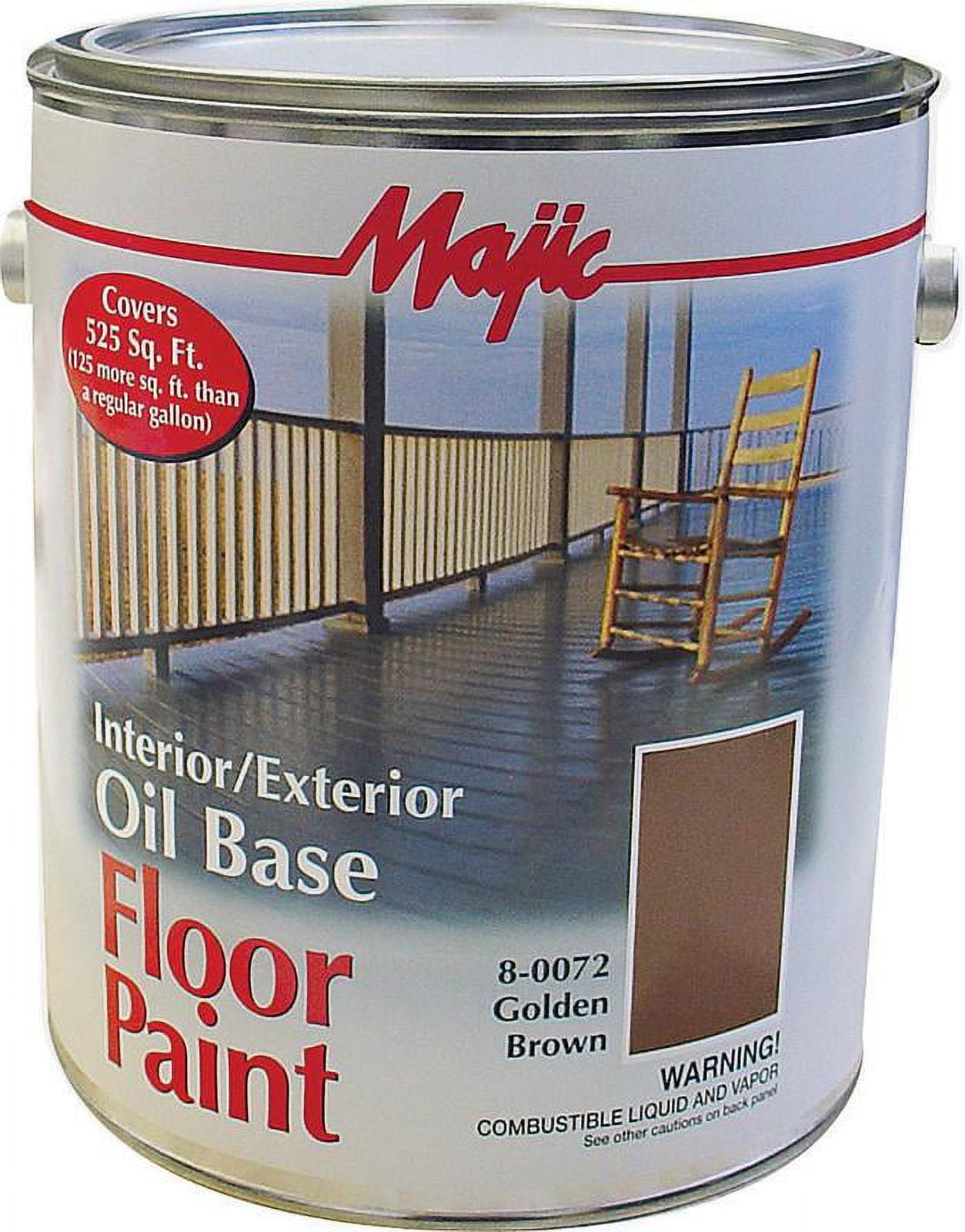 Majic Paints 800721 1 Gallon Golden Brown Interior & Exterior Oil