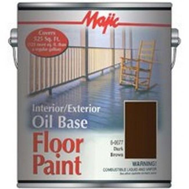 Majic Paints 800771 1 Quart Dark Brown Interior & Exterior Oil Base