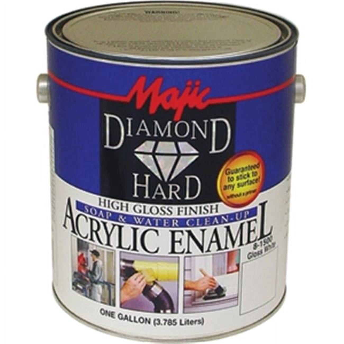 Majic Paints 8-1500-1 1 Gallon Gloss White Diamondhard Acrylic Enamel