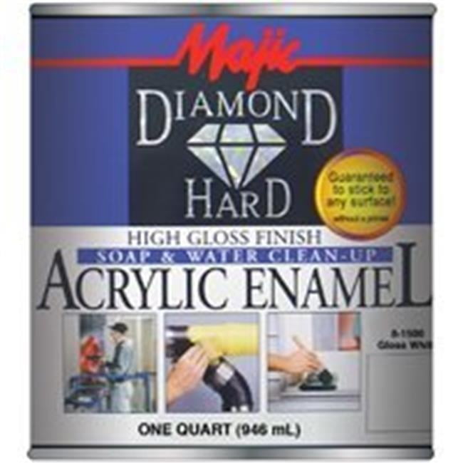 Majic Paints 8-1500-2 1 Quart Gloss White Diamondhard Acrylic Enamel