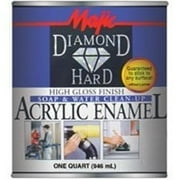 Majic Paints 8-1506-2 Diamondhard Anti-Rust Acrylic Paint, High Gloss Safety Red, Qt.