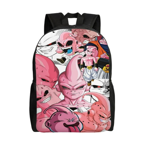 Majin Buu Backpack Funny Pattern College Laptop Schoolbag Large Capacity Daily Travel Hiking Sports Casual Daypack