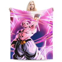 Majin Buu Blanket, Soft Warm Cozy Plush Throw Blanket Gifts for Adults Kids, Lightweight Fuzzy Comfy Flannel Blankets for Couch Bed House Decor Travel 40"X30"