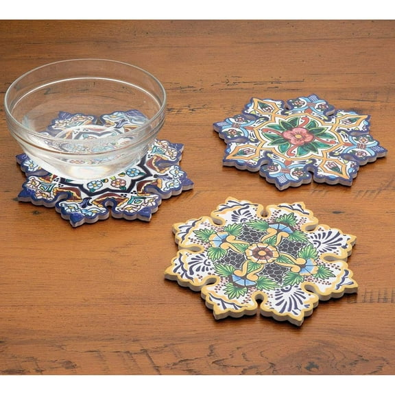 Bits And Pieces Majolica Designer Trivets Ceramic Trivets 3 Count