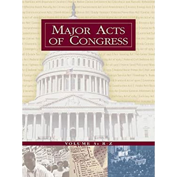 Pre-Owned Major Acts of Congress 9780028657493 Used