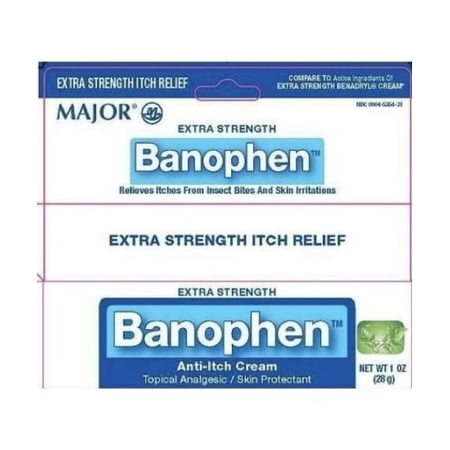 Major Banophen Anti-Itch Cream, Extra Strength, 1oz